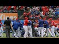 MLB伝説級のド派手な乱闘ブルージェイズvsレンジャース完全版