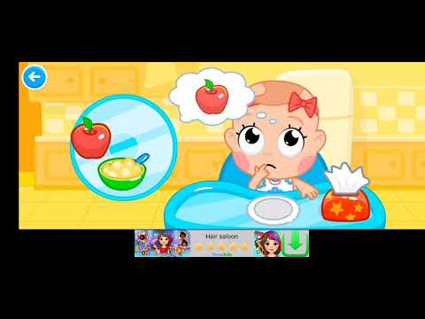 ستايسي وأبي يلعبان معا في ألعاب الأطفال 