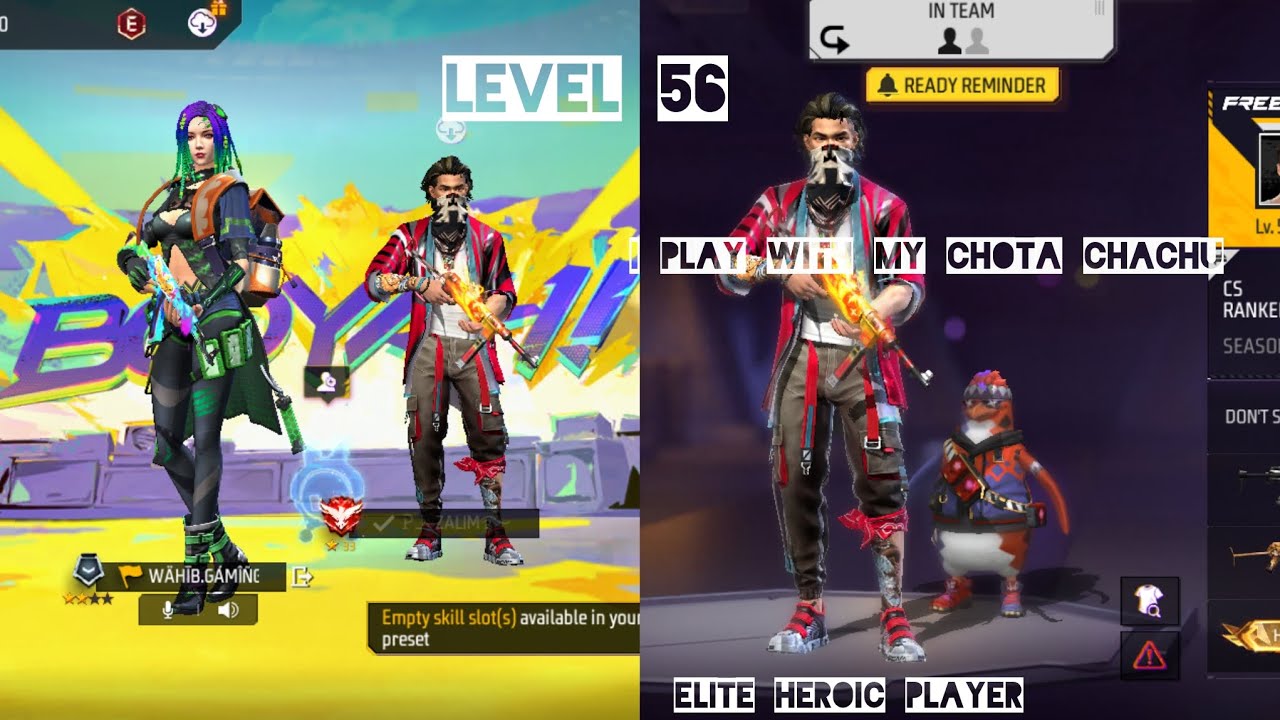 Chaachu I play with my chhota chaachu #freefire - YouTube