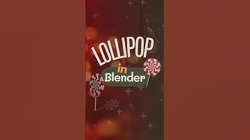 How to make a lollipop in Blender | Tutorial  #blender #christmas #blender3d #blenderforbegginer