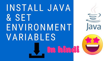 Easy How to install java jdk and set environment variables