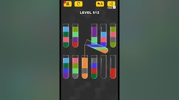 #new Water Color Sort Puzzle level 512 #WaterColorSortPuzzle #game #games