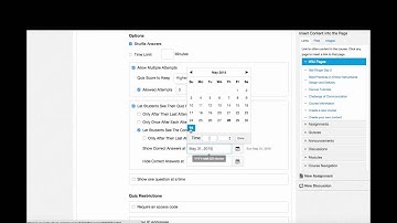 Creating A Canvas Quiz Part 1
