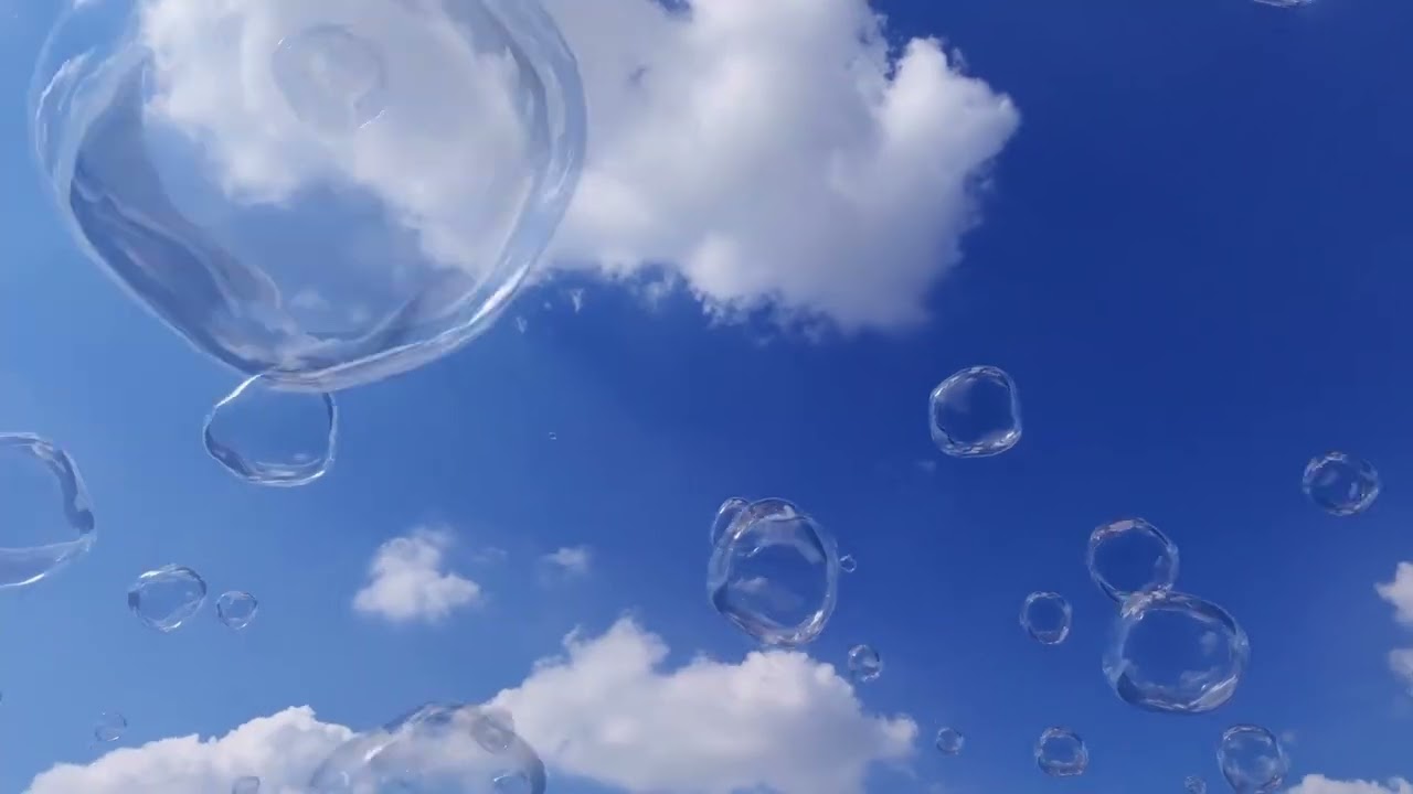 🌤 Carefree Indie Instrumental | 1 Hour of Uplifting Music with Bubbles Floating in the Sky