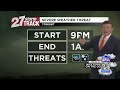Strong to severe storms possible