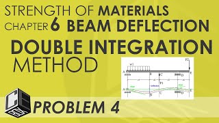 Strength of Materials Chapter 6 Double Integration Method Problem 4 (PH)