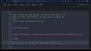 13. Añadir Elementos a un Array por Orden Natural | Estructuras de Datos con Python