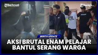 Enam Pelajar Bantul Serang Warga Yang Sedang Main Ps Dengan Celurit Panjang