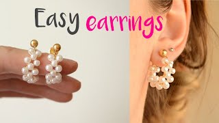 DIY How to make WIRE EARRINGS EASY!