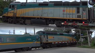 VIA Rail 6407 through Park St. Railroad Crossing