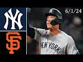 New York Yankees @ San Francisco Giants | Game Highlights | 6/1/24