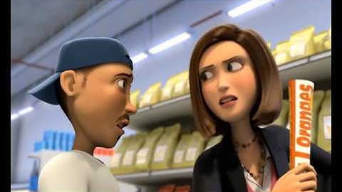 Bee movie trailer but every time they say bee, shrek says donkey.