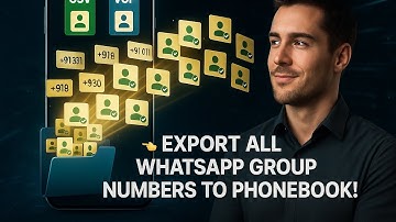 Export All WhatsApp Group Numbers to Phonebook | Fastest Contact Saving App 2025