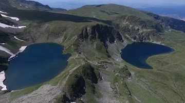 4K The magic of the Seven Rila Lakes - Bulgaria, Drone view - Седемте рилски езера