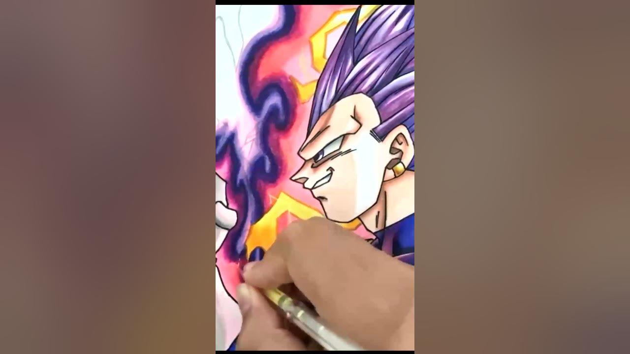 Speed Line Art Vegeta Hakaishin [Dragon Ball Super] 