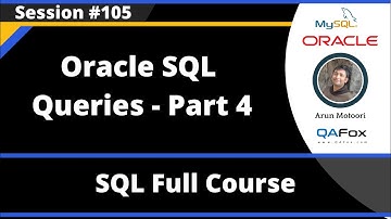 SQL - Part 105 - Oracle SQL Queries (Part 4)
