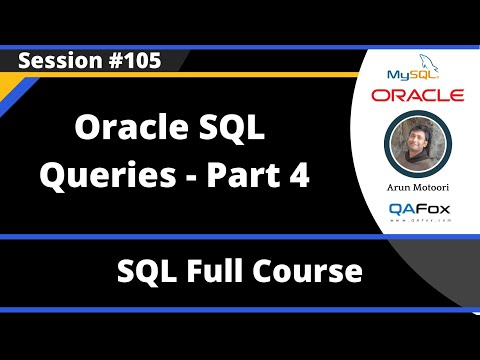 SQL - Part 105 - Oracle SQL Queries (Part 4)
