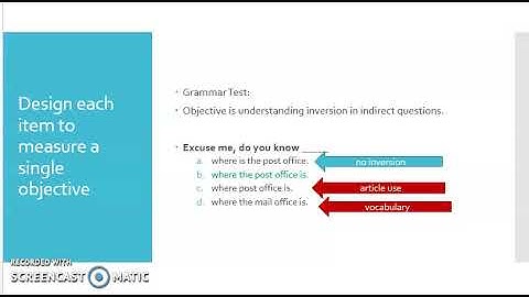 Designing MC Test Items