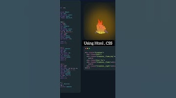 Flame animation 🔥 Using HTML and CSS #html #css3 #cssanimation