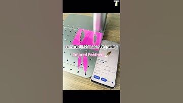 🪶LumiTool F20 Laser Engraving Colored Feathers #lumitoolf20 #fiberlasermarking #lumitool #lasermark