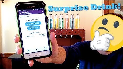 SirMixABot Mixes a Surprise Cocktail!