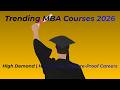 Trending MBA Courses 2026 🚀 High Salary Specializations | Future-Proof MBA in India