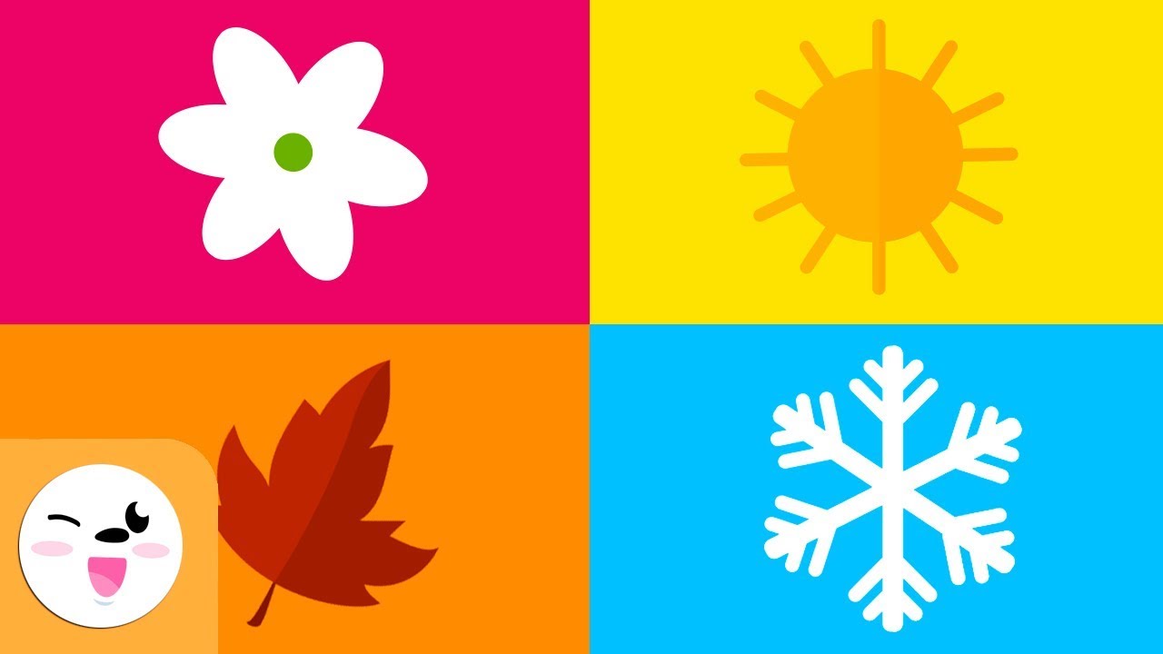 The four seasons of the year for kids - Which are the seasons? - Spring, Summer, Autumn and Winter