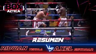 Ridwan Oyekola vs Axel Escobar RESUMEN y Mejores Momentos Box Azteca Highlights