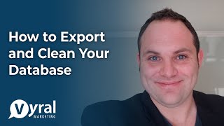 How to Export and Clean Your Database