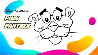 How to draw Pink Panther step by step screenshot 1