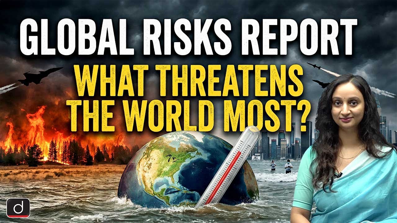What Are the Biggest Risks to India? | Global Risks Report | Latest Update | Drishti IAS English
