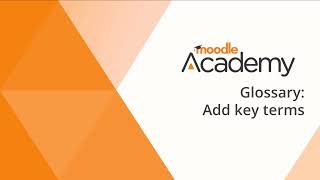 Glossary in Moodle