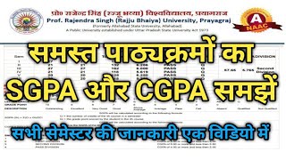 Prof.Rajendra Singh(Rajju Bhaiya)University- SGPA/CGPA को प्रतिशत में कैसे बदलें?समझें पूरा रिजल्ट  screenshot 4