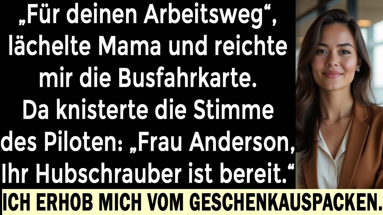 „Zu Weihnachten schenkten sie mir ein Busticket – doch dann landete mein Hubschrauber.