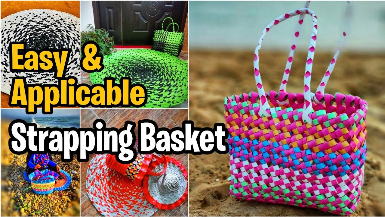 Learn SUPER EASY Strapping Basket; Strapping Basket weaving tutorial for beginners