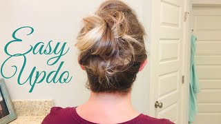 Easy Updo!! How to-Quick and Simple