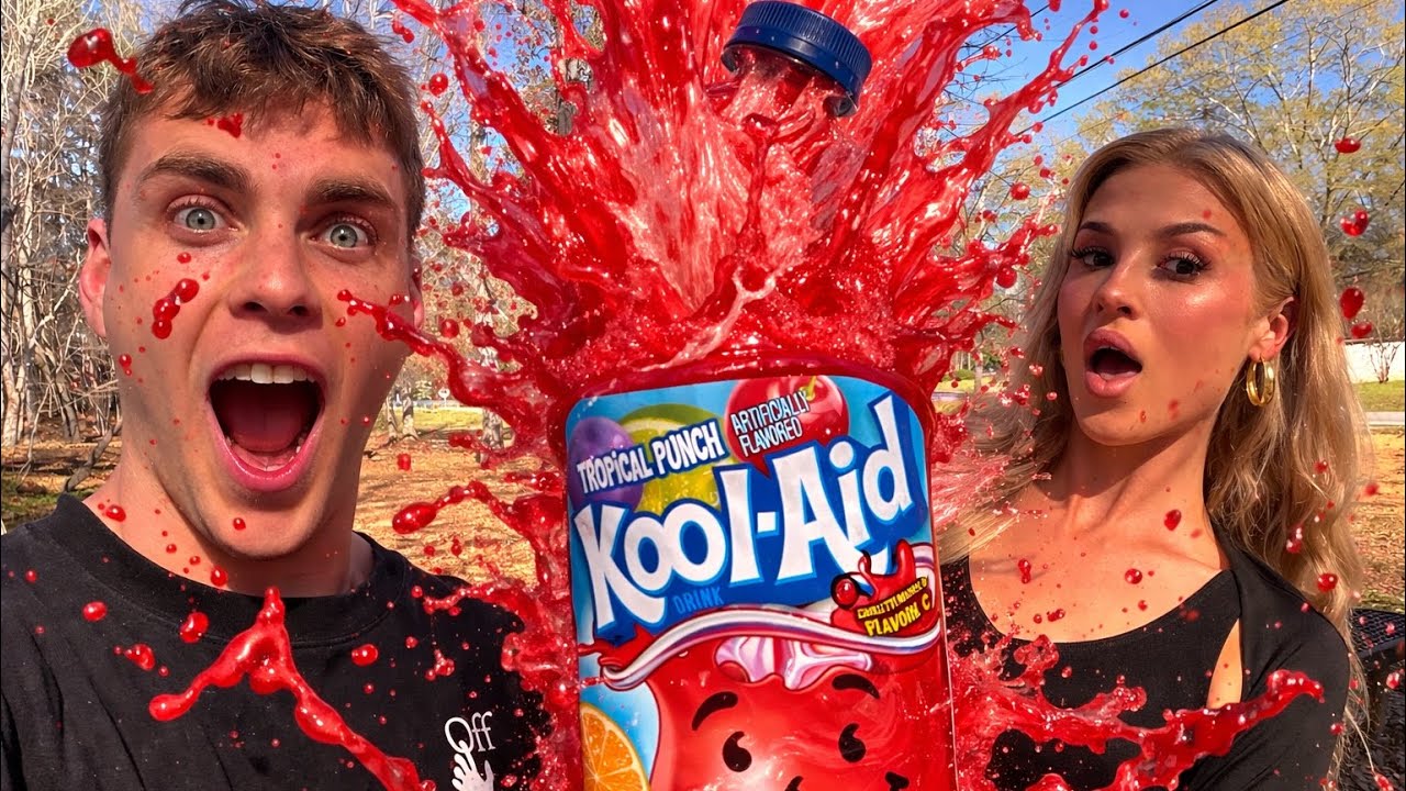 Rubber bands vs Red Kool-Aid