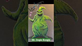 Amazing Color Pencil Drawing of Oogie Boogie and His Dice from Nightmare Before Christmas
