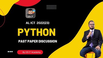 Python/ Flow chart 2022(2023) AL ICT Past Papers Discussion