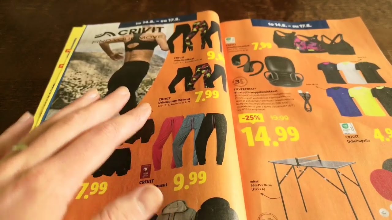 ASMR - Reading a Finnish Grocery Ad – Whispered Prices & Paper Sounds with an accent