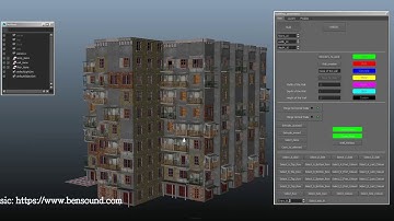 Procedural building generator in Maya.