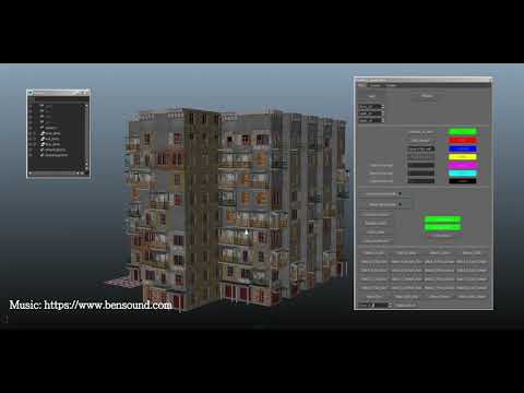 Procedural building generator in Maya.