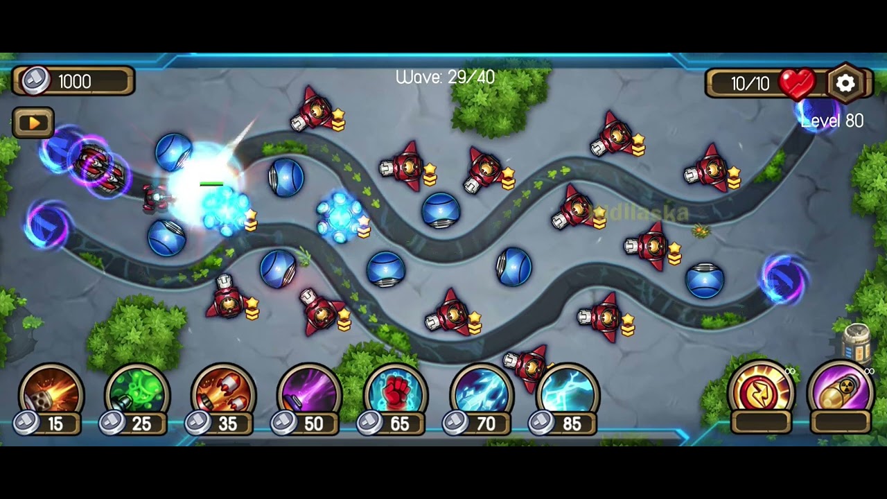 Level 80 of Tower Defense Galaxy Legend Game | @Kidilaska gaming video | 