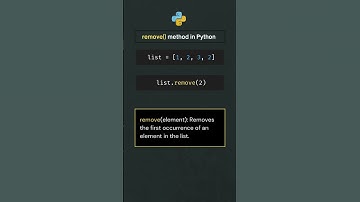 Python remove() Method Explained. #Python #CodingTips #PythonLists