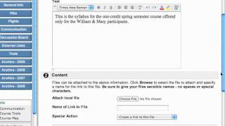 Blackboard 8: Make Content Available