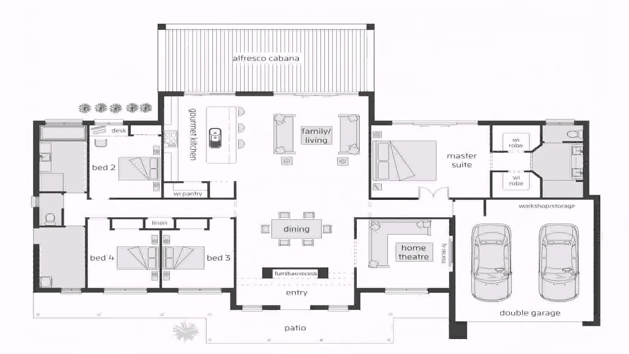 2 Bedroom House Floor Plan Measurements : Small And Simple House Design