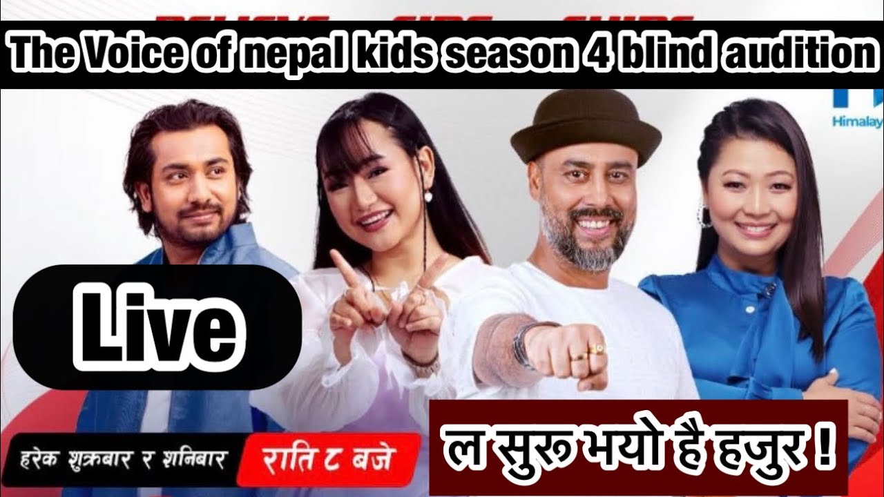 The Voice Of Nepal Kids Season 4 || Episode _ blind audition | voice of ...