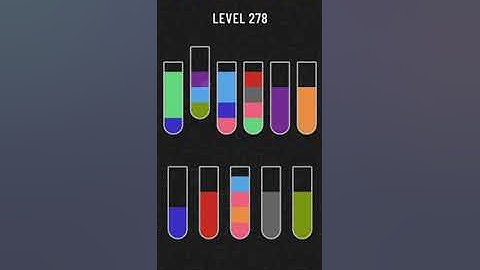 Water Sort Puzzle level 278
