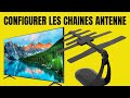 Comment connecter une antenne tester le signal et chercher des chaines en direct sur une tlvision