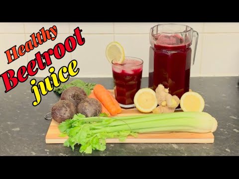 How To Make Healthy Beetroot Juice(With Carrot 🥕And Celery)@Chef Ricardo Cooking